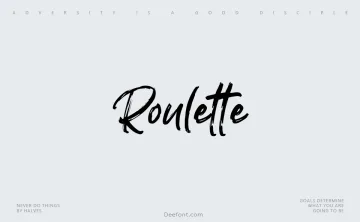 Roulette Font