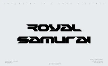 Royal Samurai Font