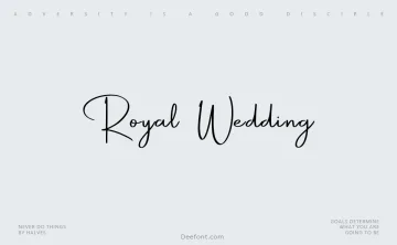 Royal Wedding Font