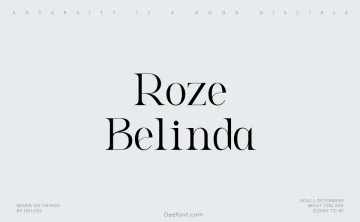 Roze Belinda Font