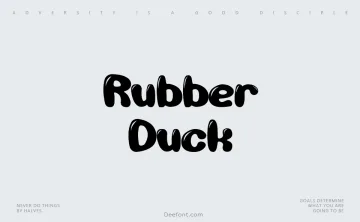 Rubber Duck Font