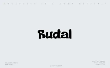 Rudal Font
