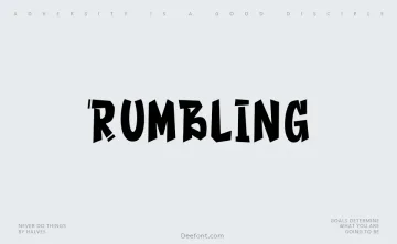 Rumbling Font