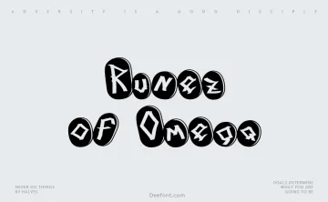 Runez of Omega Font