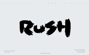 Rush Font