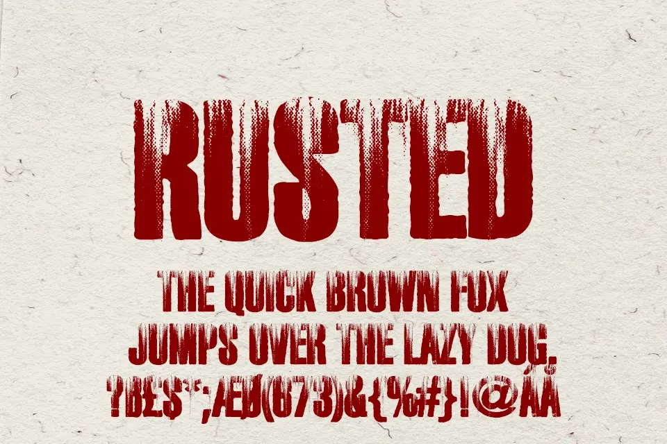 Rusted Font