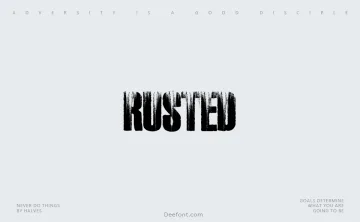 Rusted Font