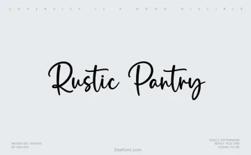 Rustic Pantry Font