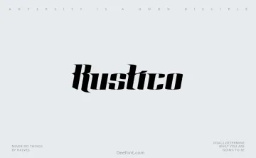Rustico Font