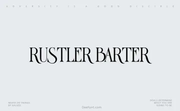 Rustler Barter Font