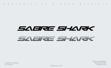 Sabre Shark Font