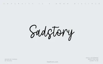 Sadstory Font