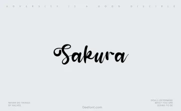 Sakura Font