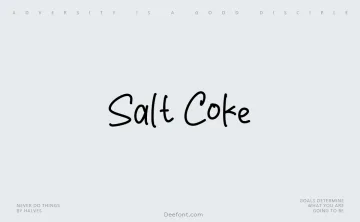 Salt Coke Font