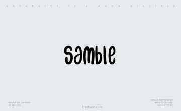 Samble Font