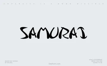 Samurai Font