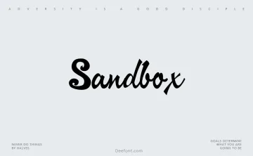Sandbox Font