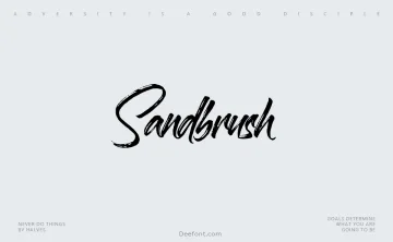 Sandbrush Font
