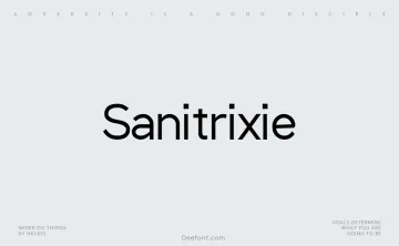 Sanitrixie Font