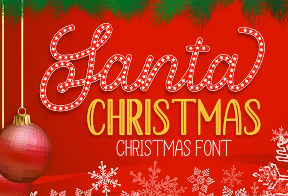 Santa Christmas Font