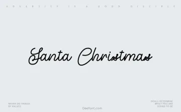 Santa Christmas Font