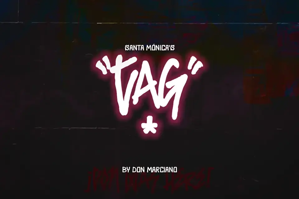 Santa Monica Tag Font