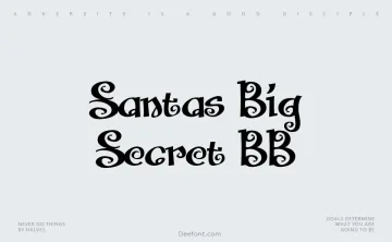 Santas Big Secret BB Font