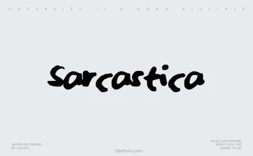 Sarcastica Font