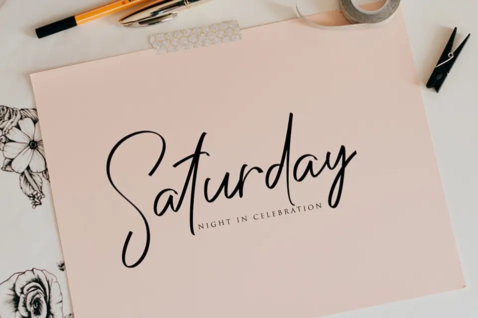 Saturday Font