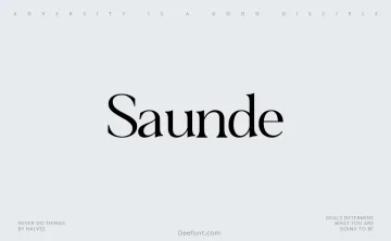 Saunde Font