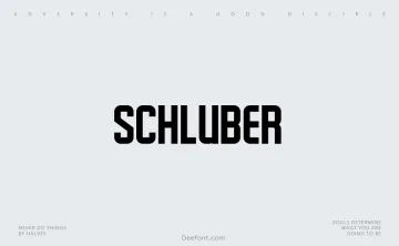 Schluber Font