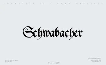 Schwabacher Font