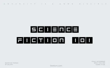 Science Fiction 101 Font