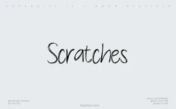 Scratches Font