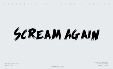 Scream Again Font