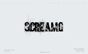 Screamo Font