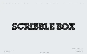 Scribble Box Font