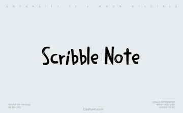 Scribble Note Font