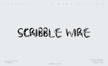 Scribble Wire Font