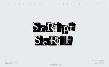Script Serif Font