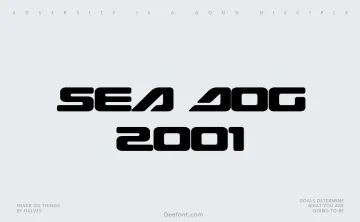 Sea Dog 2001 Font