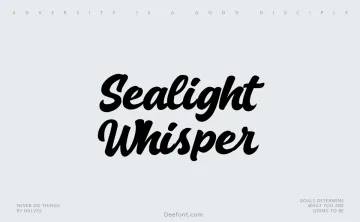 Sealight Whisper Font