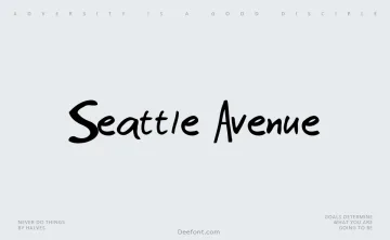 Seattle Avenue Font