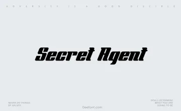 Secret Agent Font