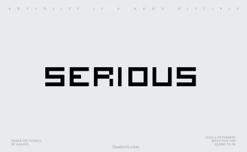 Serious Font