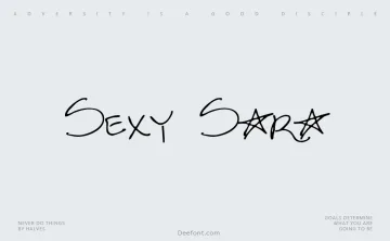 Sexy Sara Font