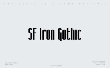 SF Iron Gothic Font