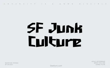 SF Junk Culture Font