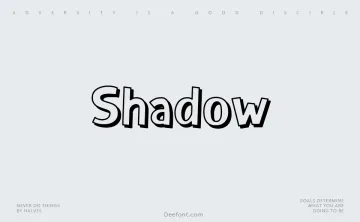 Shadow Font