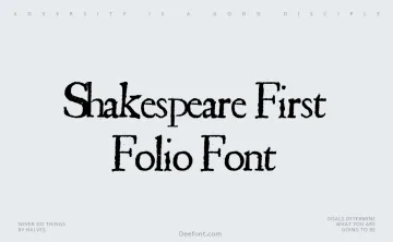 Shakespeare First Folio Font
